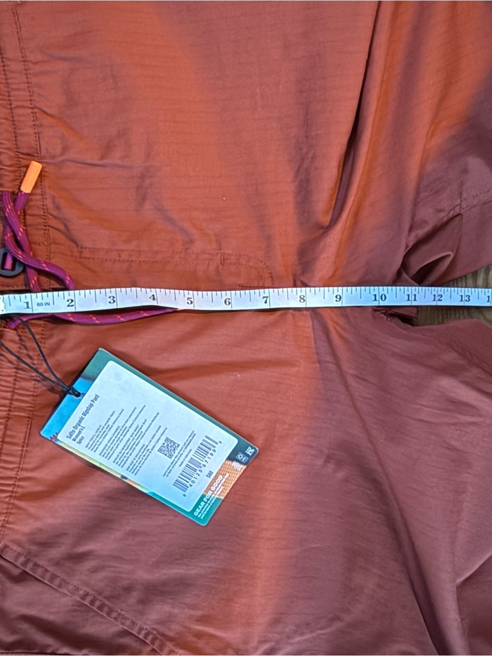 Cotopaxi women’s salto organic ripstop pant. Large, color spice NWT - Picture 3 of 8
